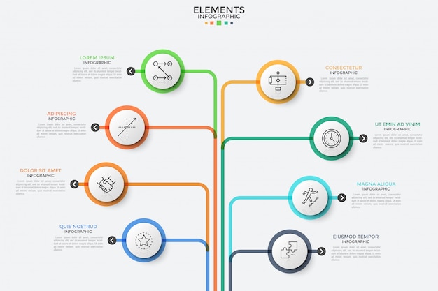 Modello moderno di infografica