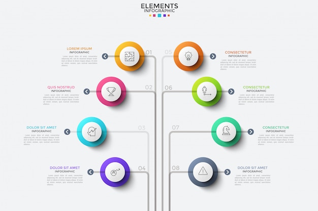 Modello moderno di infografica