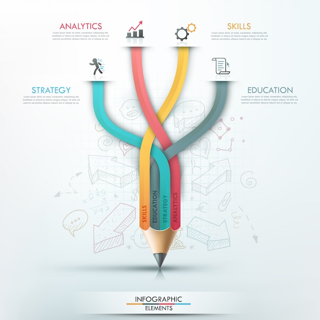 Modern infographic template