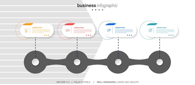 Modern Infographic Vector Template