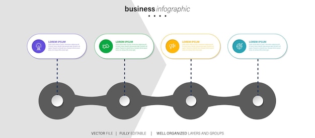 Modern Infographic Vector Template