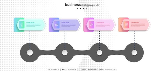 Modern Infographic Vector Template