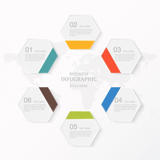 Современная инфографика 6 элемент и значки