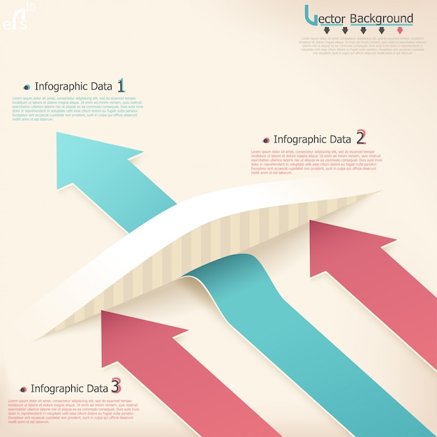 現代のinfographicsオプションのバナー