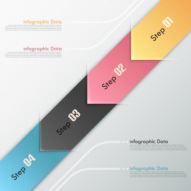 Modern infographics options banner with arrows