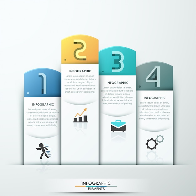 Modern infographics options banner