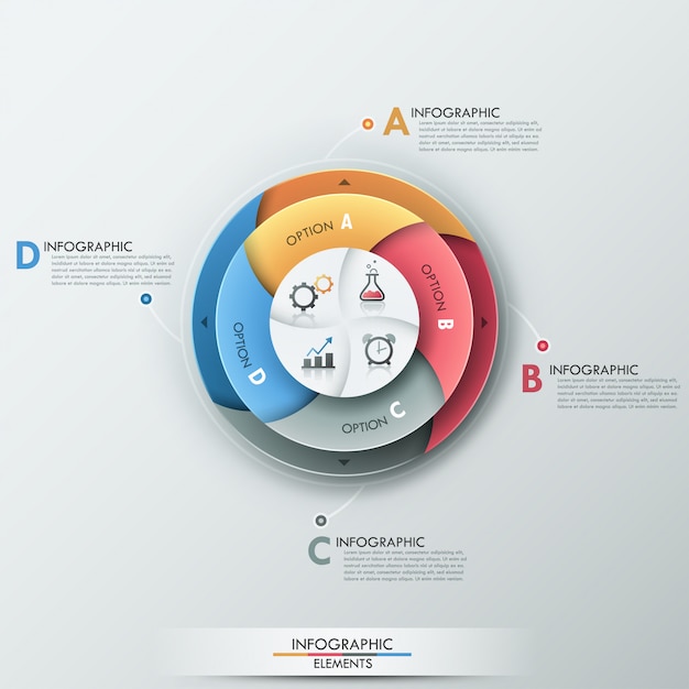 Modern infographics options banner