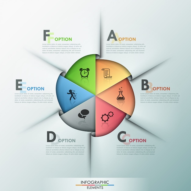 Modern infographics options banner