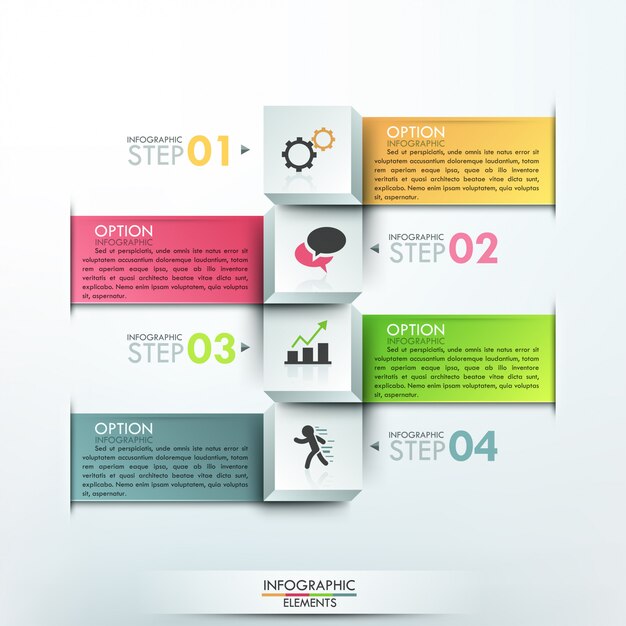 Modern infographics options banner