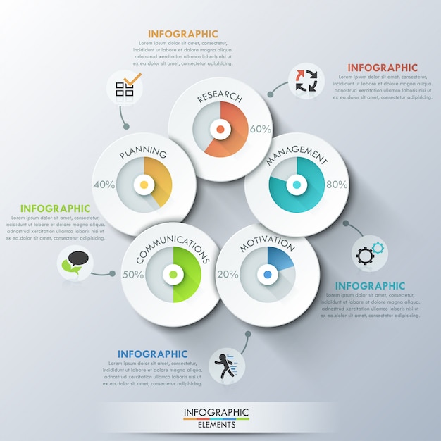 Modern infographics template