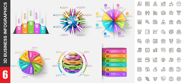 Modello di infografica moderna