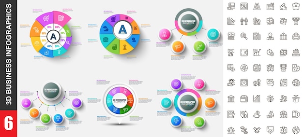 Vettore modello di infografica moderna