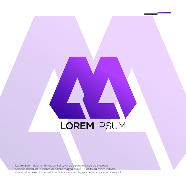 Iniziali moderne m logo design ideas
