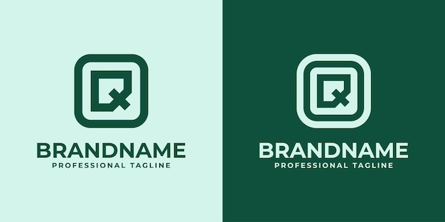 Vector modern initials oq logo suitable for business with oq or qo initials