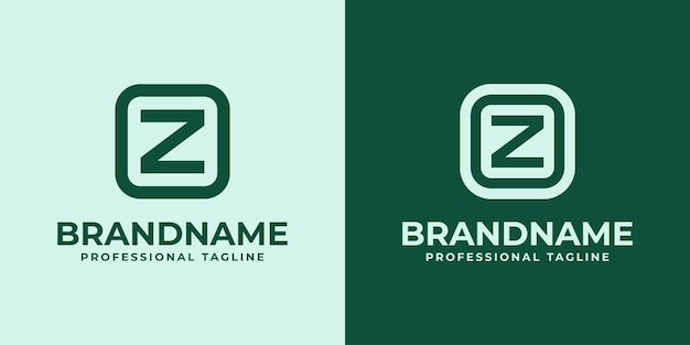 Vector modern initials oz logo suitable for business with oz or zo initials