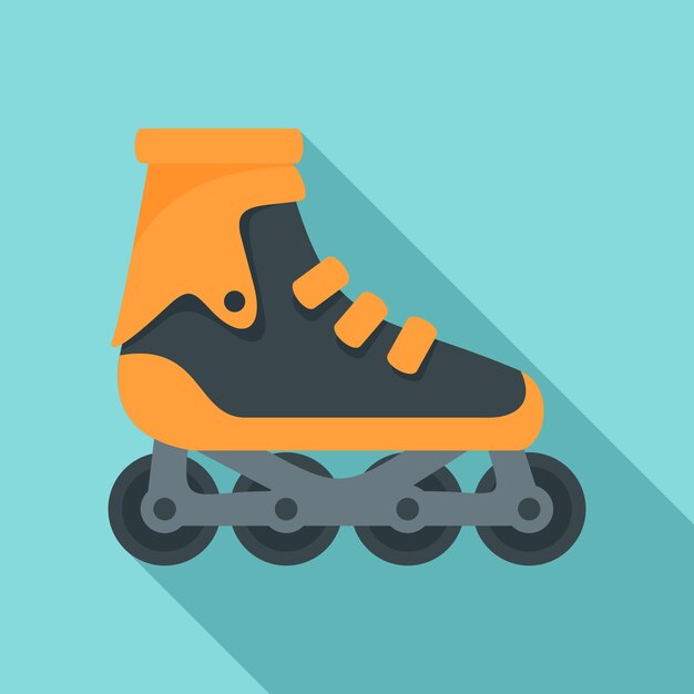 Vector modern inline skates icon flat illustration of modern inline skates vector icon for web design