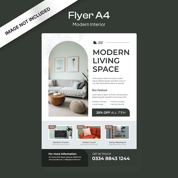 modern interior flyer