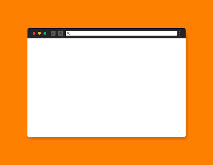 Vector modern internet page. template web window.