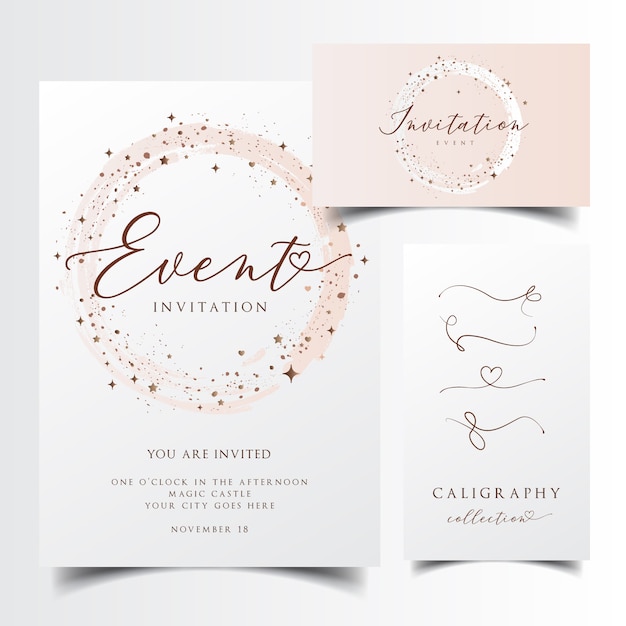 Modern invitation card