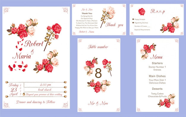 Modern invitation card