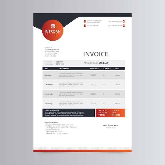 Modern Invoice Template