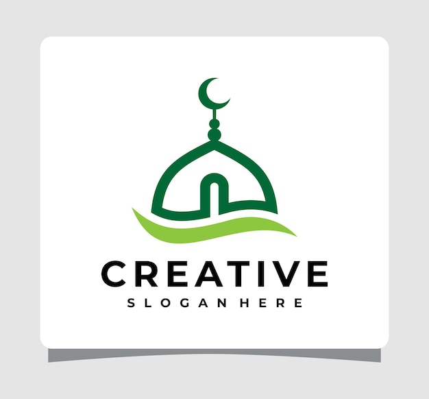 Modern Islamic Mosque Logo Template Design Inspiration