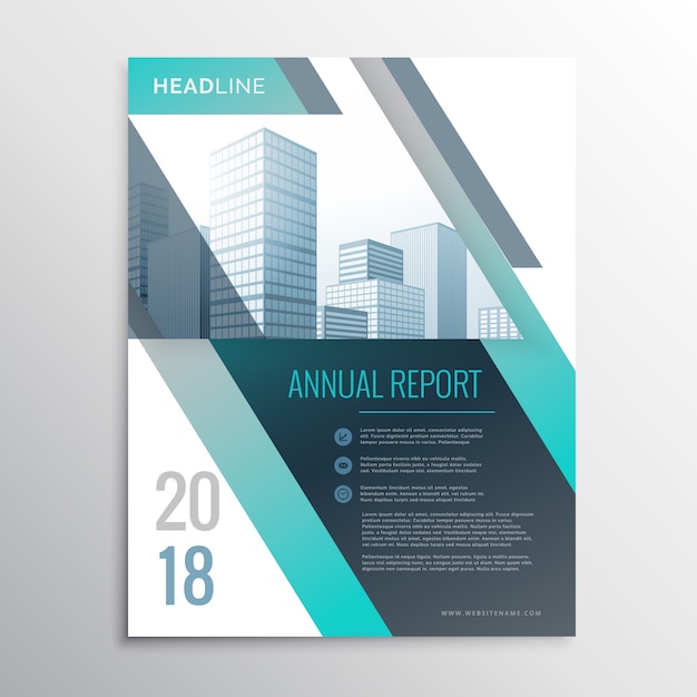 Vector modern jaarverslag business brochure ontwerp sjabloon omslag pagina in a4
