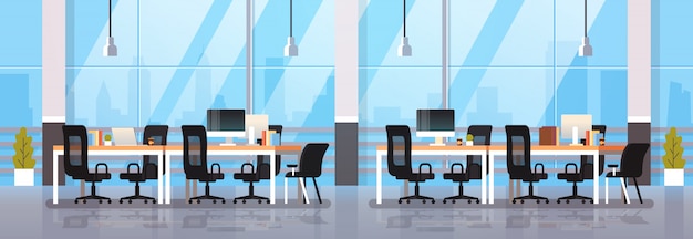 modern kantoor interieur werkplek bureau creatief co-working center werkruimte