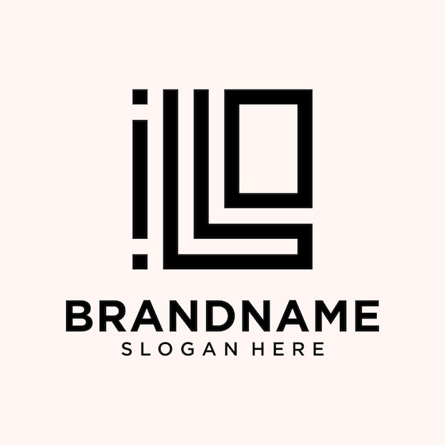 Modern L letter logo design inspiration with a square shape