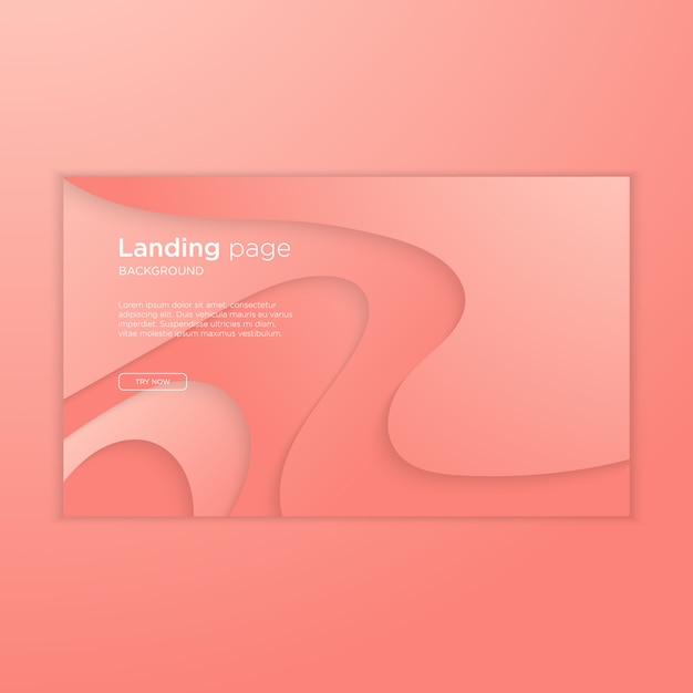 Modern landing page with abstract design