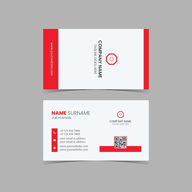 Modern landscape business card template