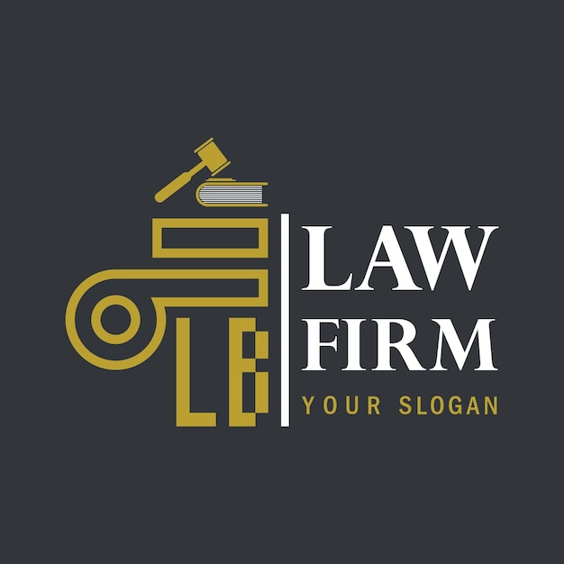 modern law firm justice logo design vatector graphic temple