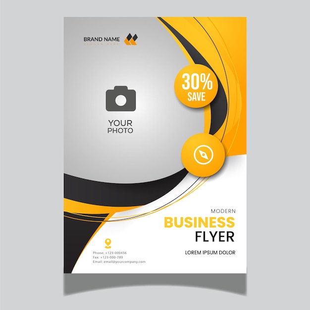 Modern leaflet template design