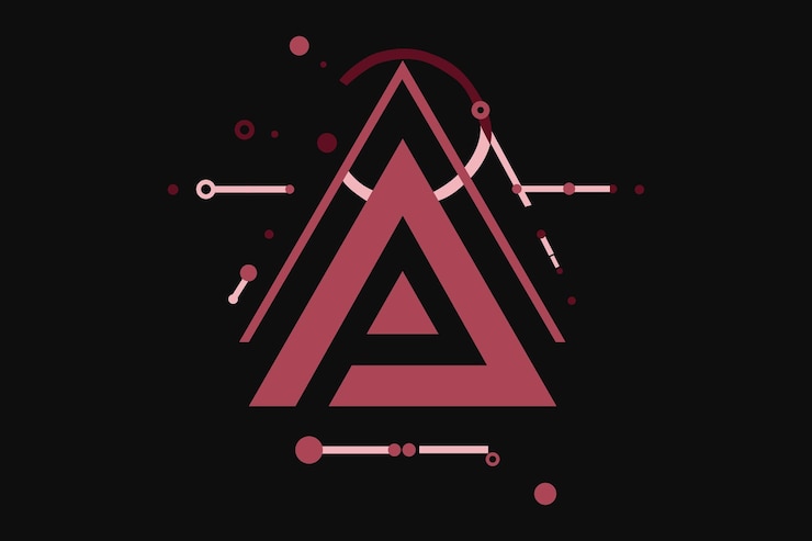 Vector a modern and leek logo featuring a minimalist 'a' for a tech startup