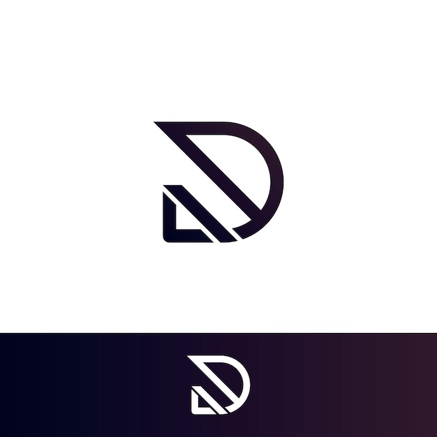 Modern Letter D Logo