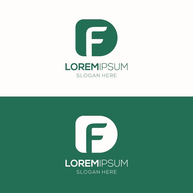 Vector modern letter df logo design template