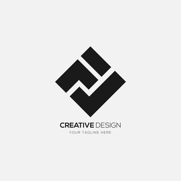 Modern letter Fl creatief abstract logo