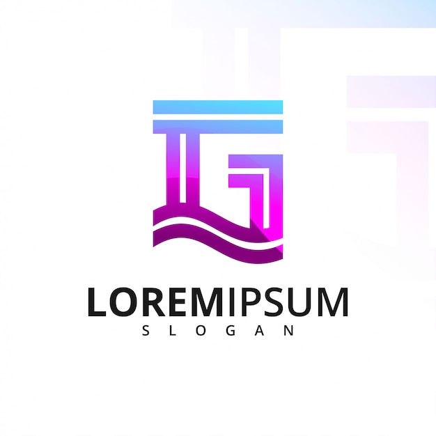 Logo moderno lettera g