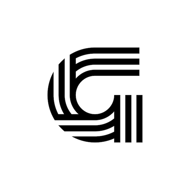 Modern letter G monogram logo-ontwerp