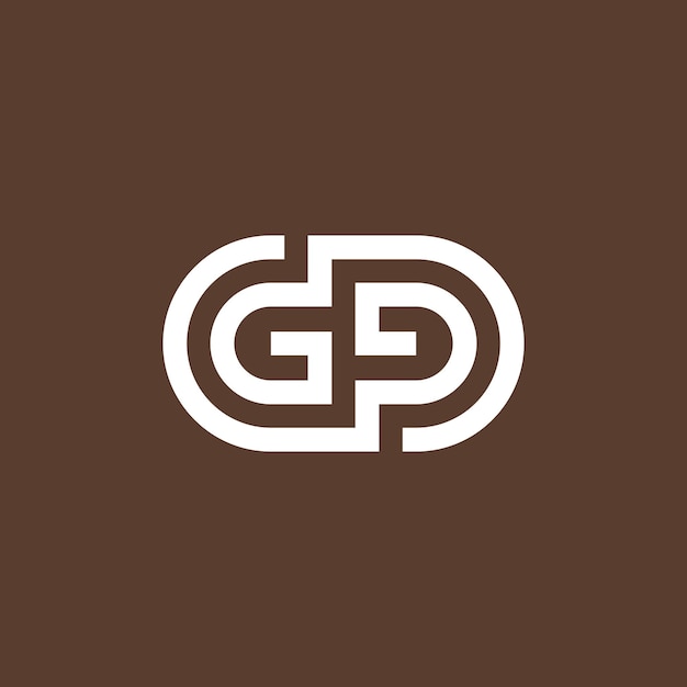 modern letter G and P logo