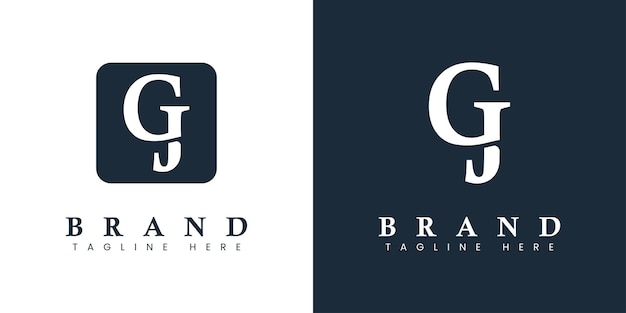 Modern Letter GJ Logo suitable for any business or identity with GJ JG initials