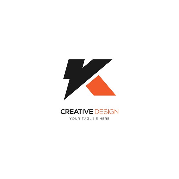 Modern letter k creative logo