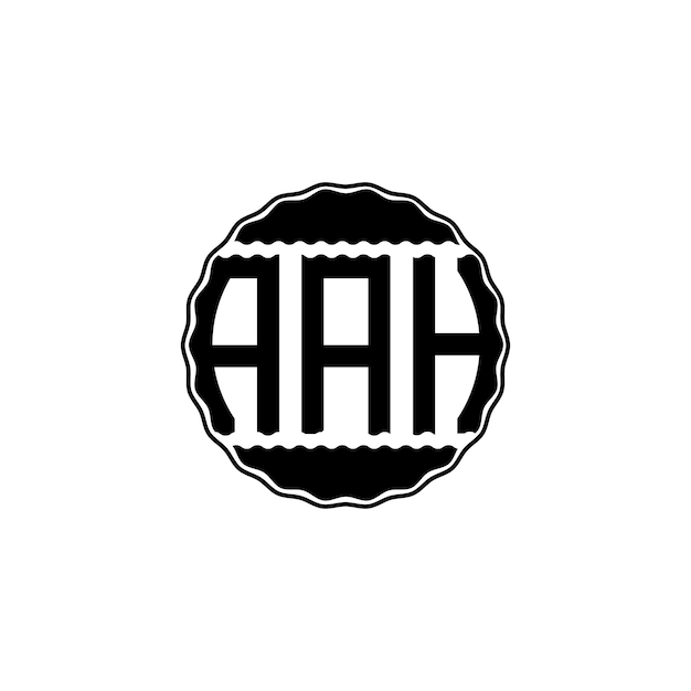 Vettore lettera moderna logo 'aah'