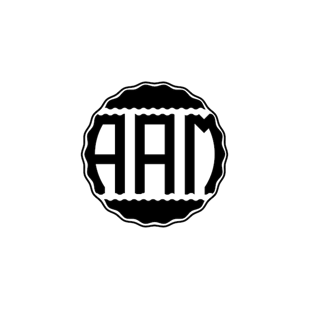 Vector modern letter logo 'aam'