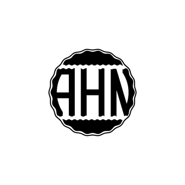 Vettore lettera moderna logo 'ahn'