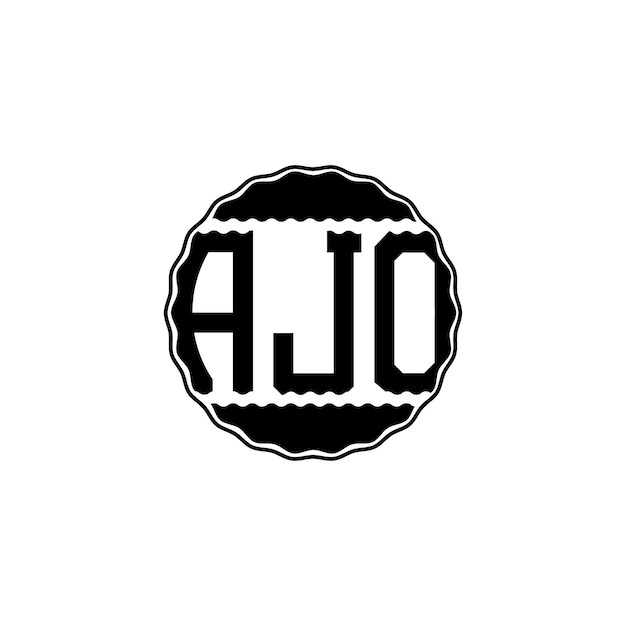 モダンレターロゴ「AJO」