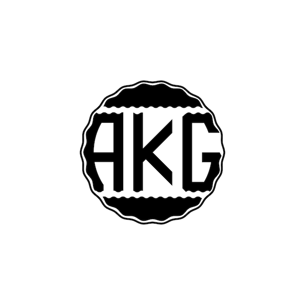 Modern Letter Logo 'AKG'