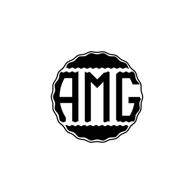 Amg logo letter design Royalty Free Vector Image