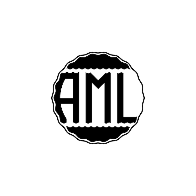 Vettore lettera moderna logo 'aml'