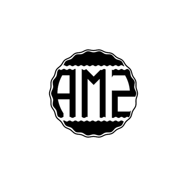 Vettore lettera moderna logo 'amz'